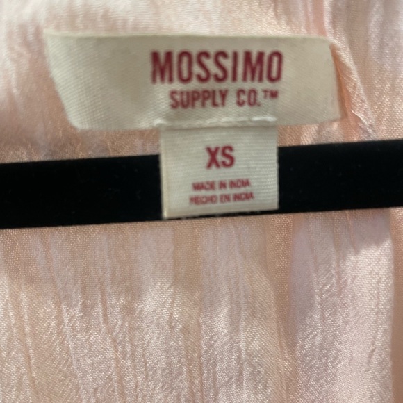 Boho Blush Pink Peasant Embroidered Blouse Soft Girl Cottagecore Tassel Top XS - Picture 8 of 9